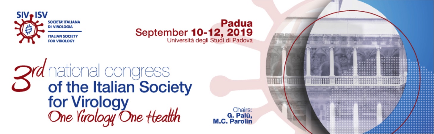 banner for the 3rd national congress of the Italian Society for Virology